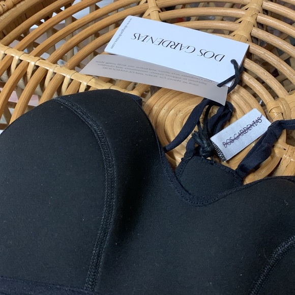 Free people dos gardenias maiden surf bikini trip black nwtags size 1 - Picture 3 of 7